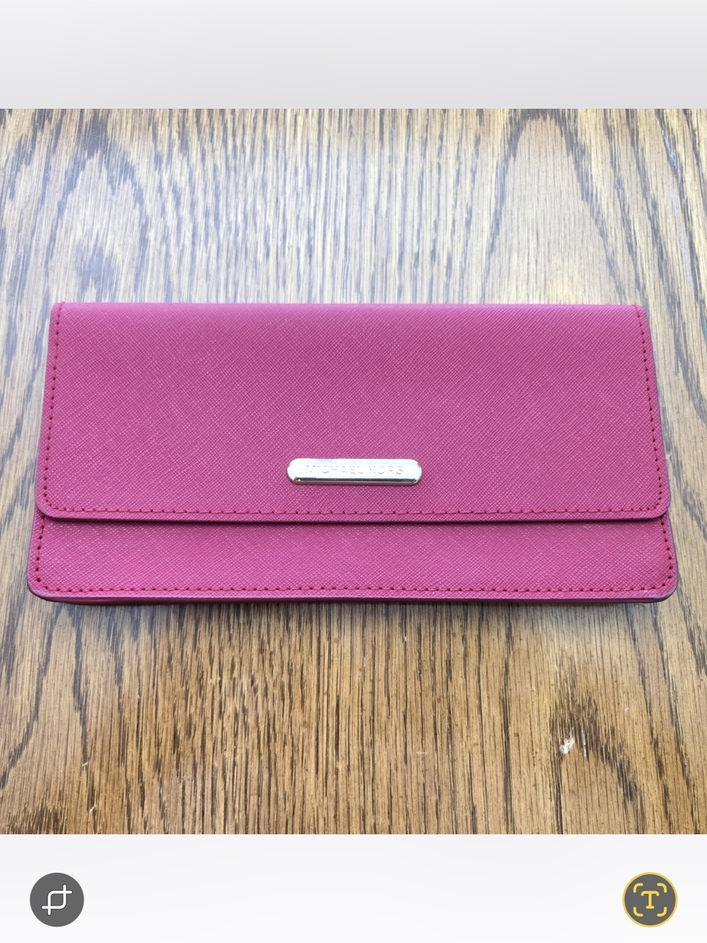 Michael Kors Red Saffiano Leather Wallet